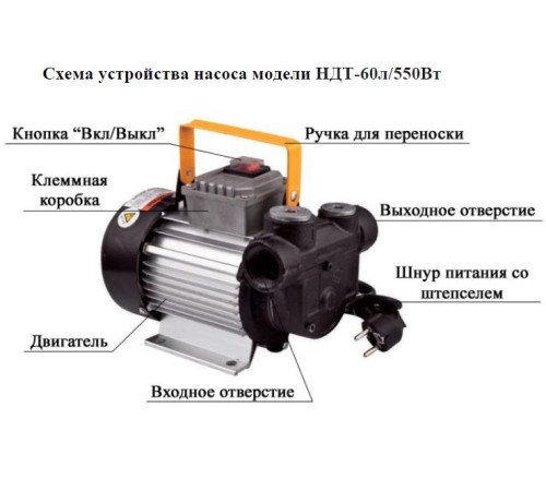 Насос для ДТ Vodotok НДТ-60л/550Вт