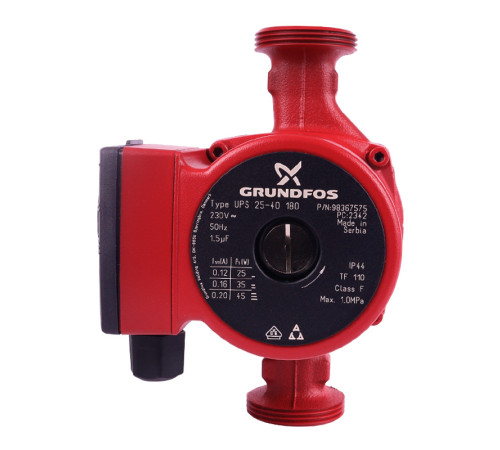 Циркуляционный насос Grundfos UPS 25-40/180 с гайками