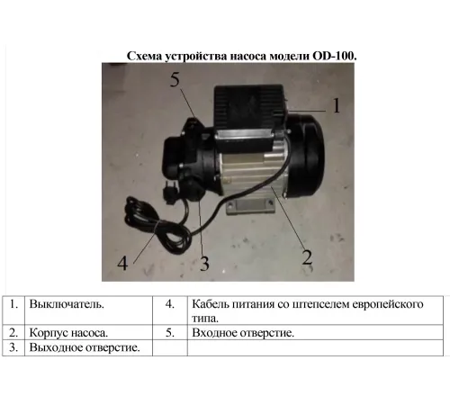 Насос для ДТ и масла Vodotok OD-100