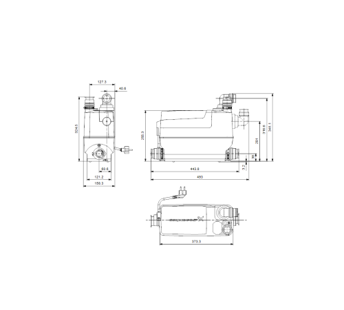 Канализационная насосная установка Grundfos SOLOLIFT2 C-3