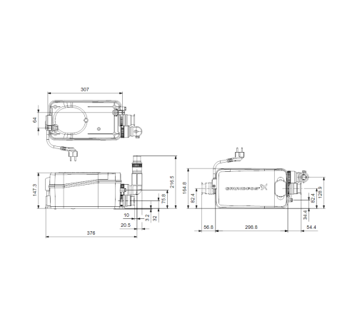 Канализационная насосная установка Grundfos SOLOLIFT2 D-2