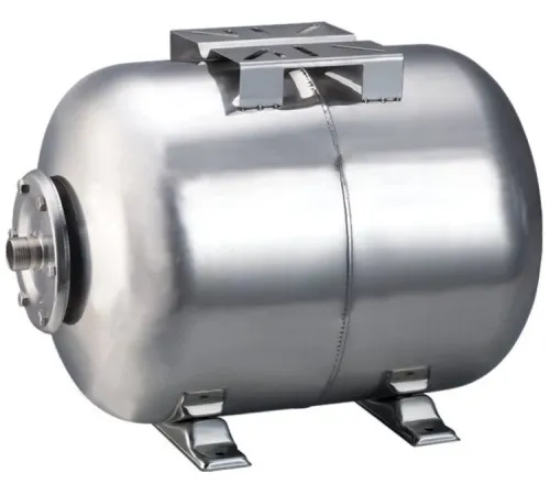 Гидроаккумулятор горизонтальный (нерж) Vodotok БМ-100л-Н (EPDM, 7 бар, +99 °C)